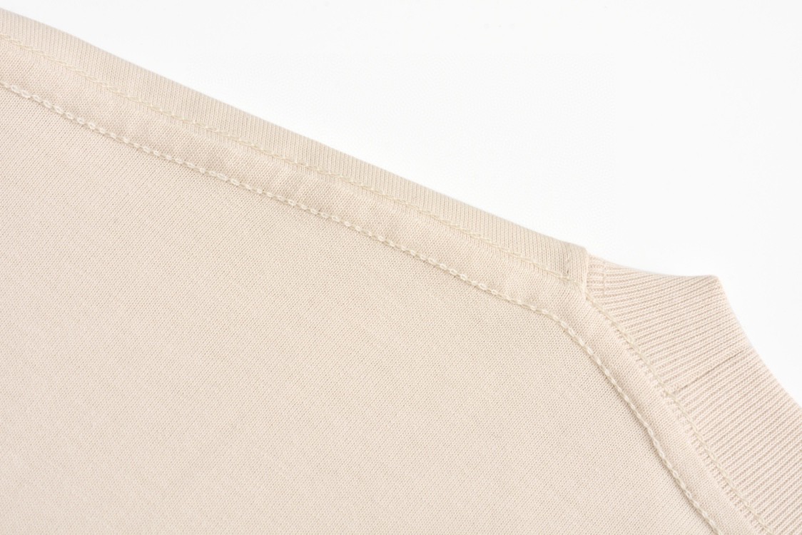 Balenciaga 巴黎世家 前后字母Logo印花 短袖 T恤 圆领 短款 夏季 米白色 616036-XJEJC-9095