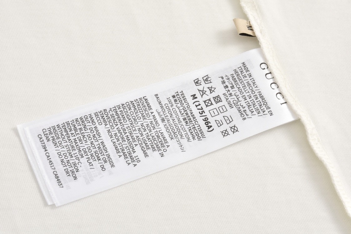 GUCCI 古驰 彩虹字母logo印花短袖 T恤 圆领 套头 夏季 白色 616036-XJEJC-9095