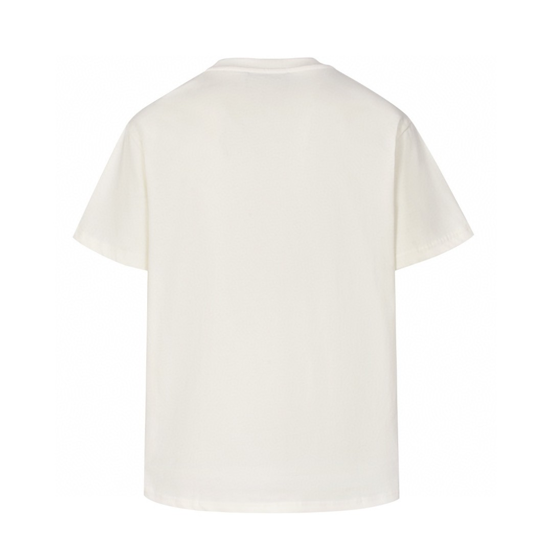 GUCCI 古驰 彩虹字母logo印花短袖 T恤 圆领 套头 夏季 白色 616036-XJEJC-9095