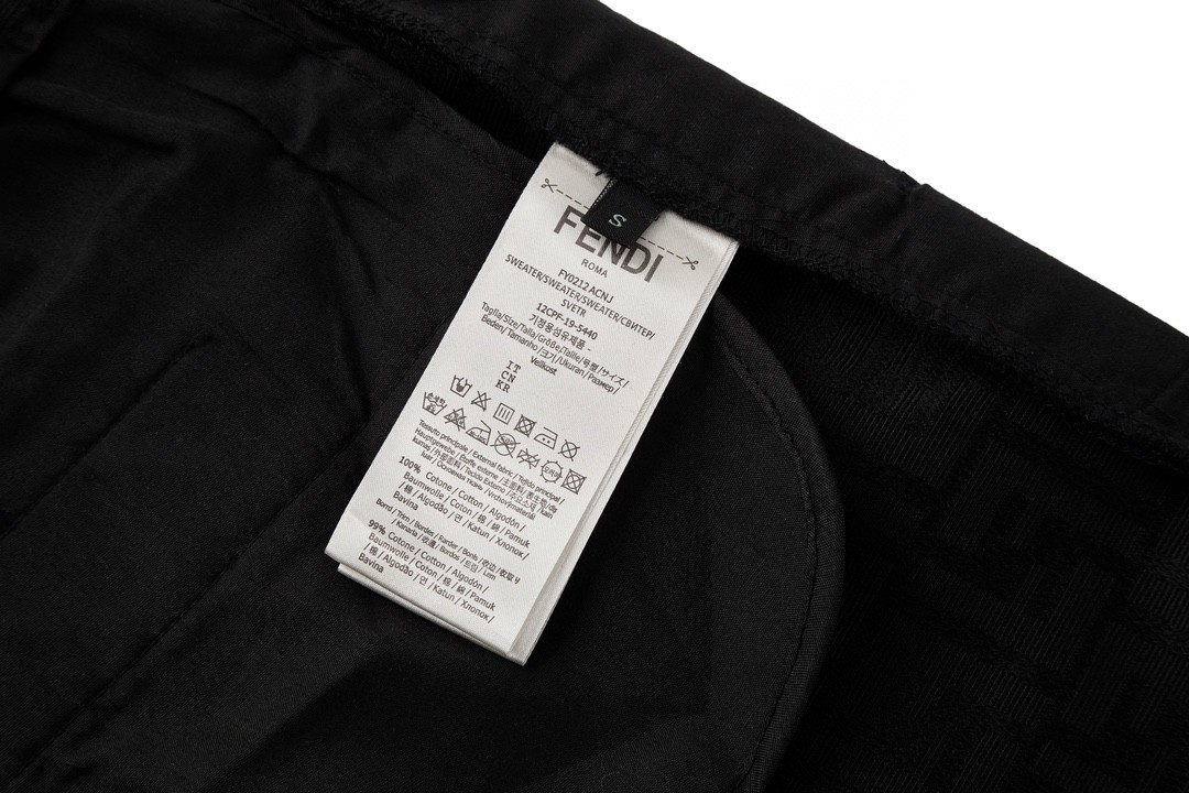 Fendi 芬迪 满印老花西装裤 长裤 裤子 黑色