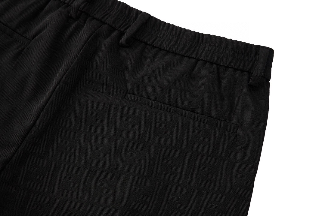 Fendi 芬迪 满印老花西装裤 长裤 裤子 黑色