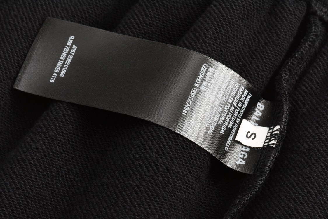 Balenciaga 巴黎世家 IB反光字母logo短裤 五分裤 休闲裤 运动裤 夏季 黑色 