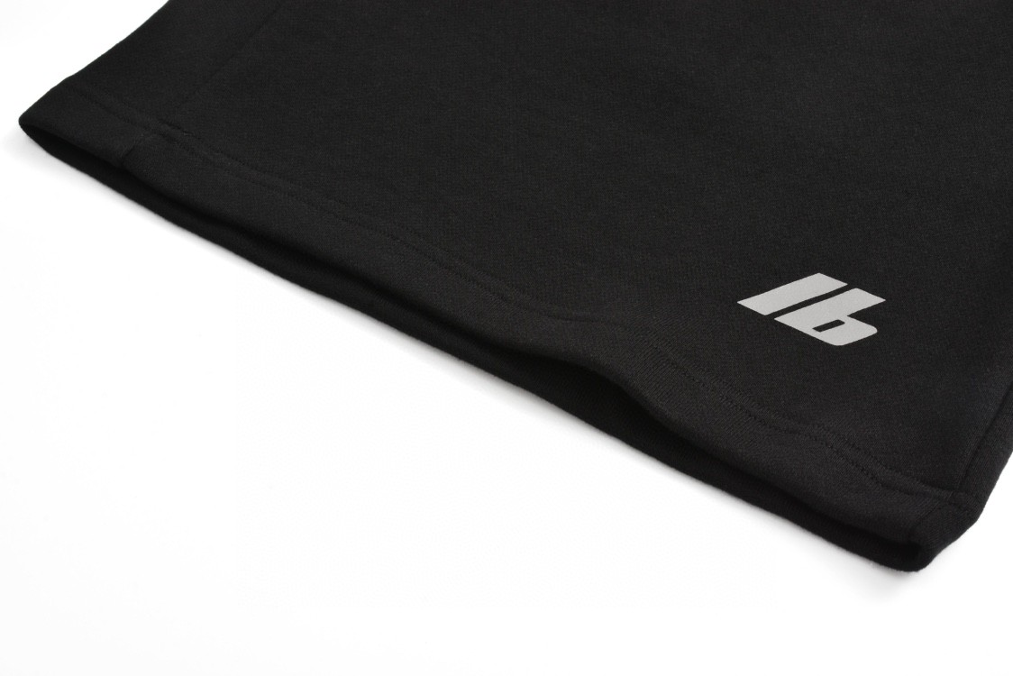 Balenciaga 巴黎世家 IB反光字母logo短裤 五分裤 休闲裤 运动裤 夏季 黑色 