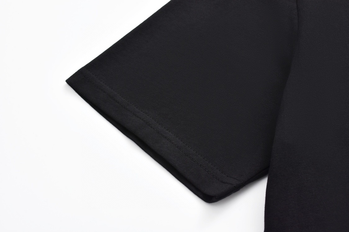 Chrome Hearts 克罗心 滚石联名 字母印花短袖 T恤 黑色