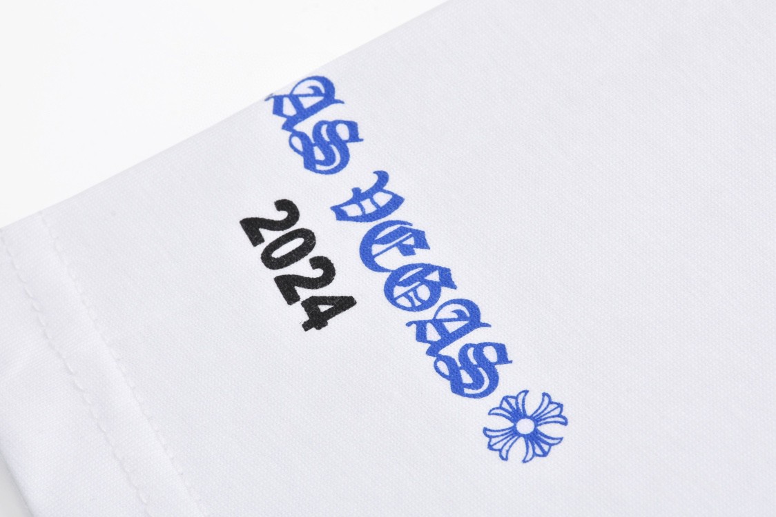 Chrome Hearts 克罗心 滚石联名 字母印花短袖 T恤 黑色