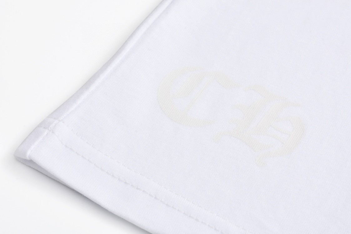 Chrome Hearts 克罗心 滚石联名 字母印花短袖 T恤 黑色