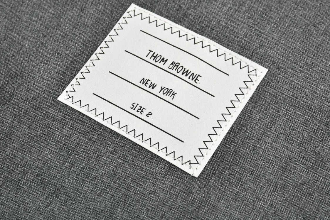 THOM BROWNE 袖子四杠条纹 羊毛单排扣衬衫 长袖 外套 灰色 MJO055A-06146-035