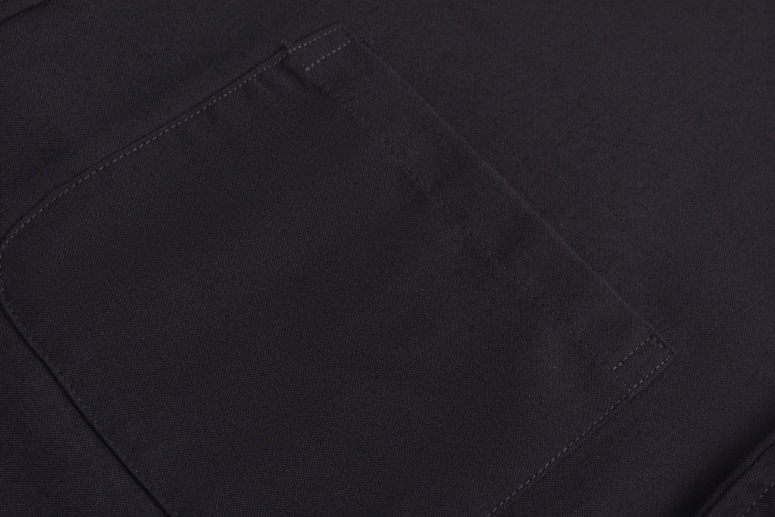 THOM BROWNE 袖子四杠条纹 羊毛单排扣衬衫 长袖 外套 黑色 MJO05-5A06-146