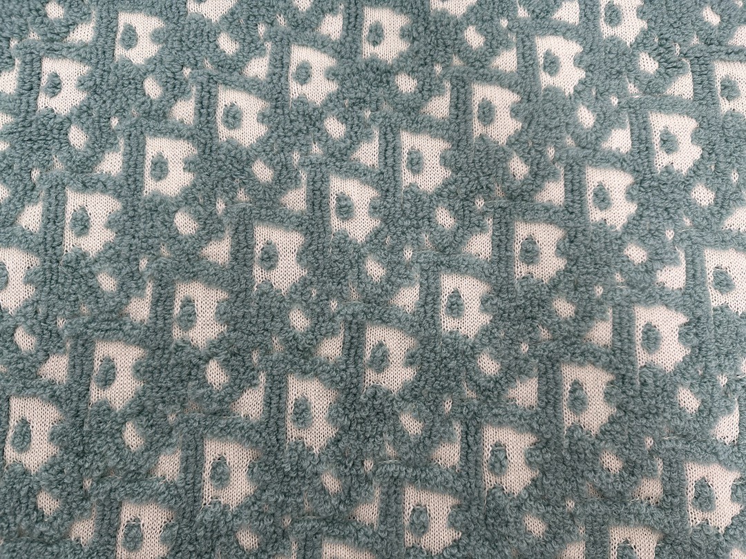 DIOR 迪奥 提花字母logo拉链设计毛衣 长袖 绿色 493M635AT847-C086