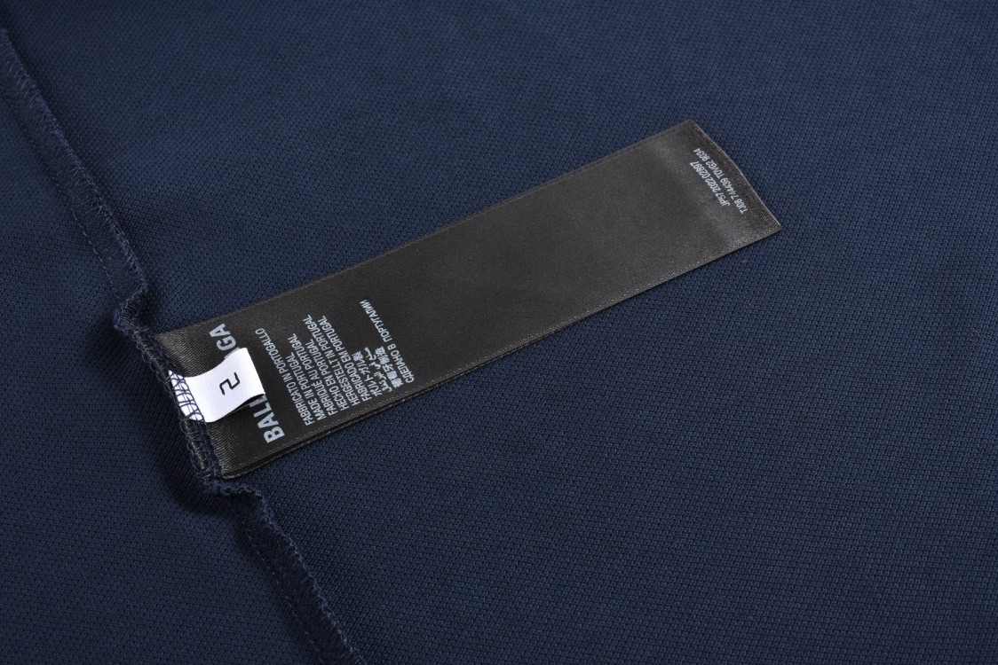 Balenciaga 巴黎世家 战马图案字母刺绣Polo衫 短袖 T恤 夏季 宝蓝色 