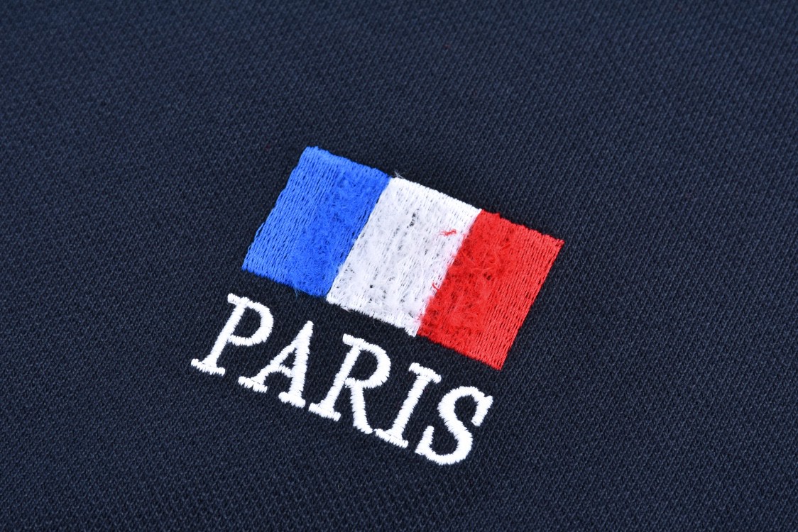 Balenciaga 巴黎世家 战马图案字母刺绣Polo衫 短袖 T恤 夏季 宝蓝色 