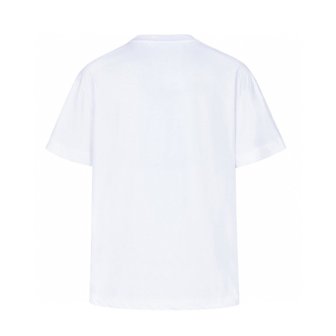 MIU MIU 缪缪 Logo字母爱心图案印花短袖 T恤 白色 MJN499-1277-F0009-S-WMO