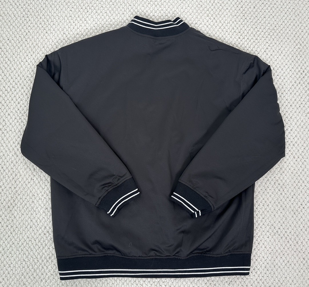 PRADA 普拉达 双面穿logo徽标单排扣棒球服 夹克 外套 长袖 黑灰色 UJL96A-11JE-F0N11-S-232