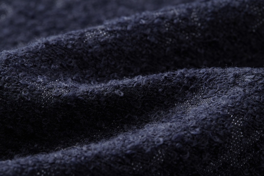 LOUIS VUITTON 路易威登 字母满印提花拉链夹克 长袖 外套 秋冬 蓝色 1ABJQE