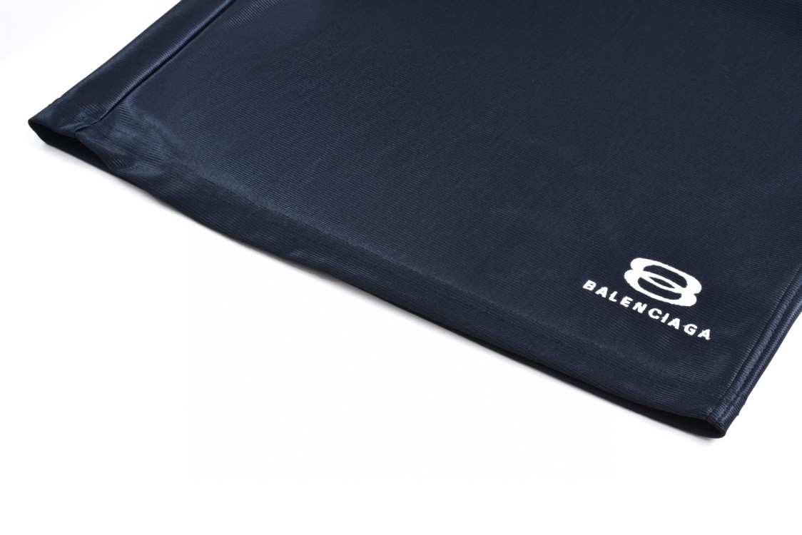 Balenciaga 巴黎世家 双环字母刺绣logo短裤 五分裤 休闲裤 运动裤 夏季 蓝色