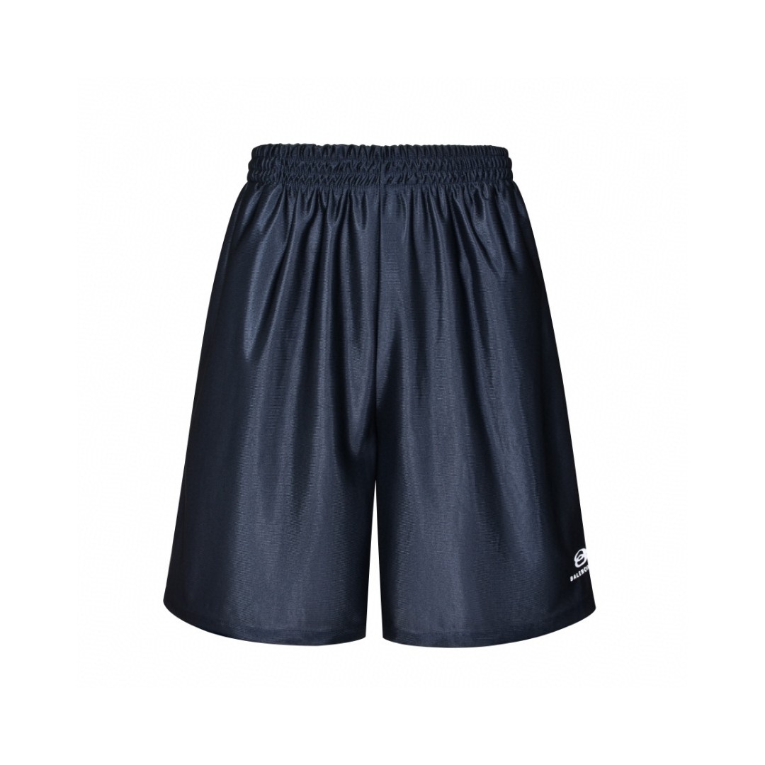 Balenciaga 巴黎世家 双环字母刺绣logo短裤 五分裤 休闲裤 运动裤 夏季 蓝色