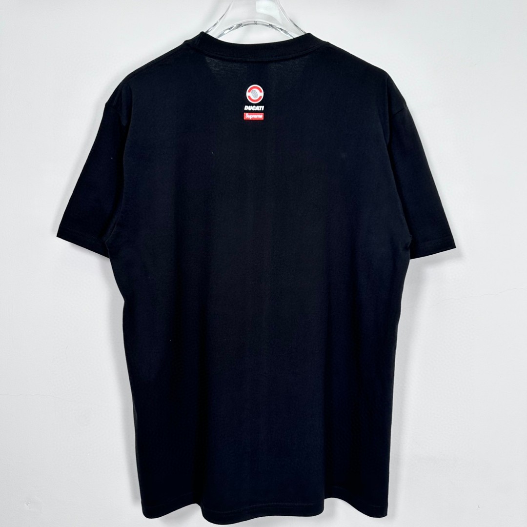 Supreme DUCATI 联名款 SS24 WEEK16 BIKE TEE 摩托车印花短袖 T恤 黑色 白色 SUP-SS24-279