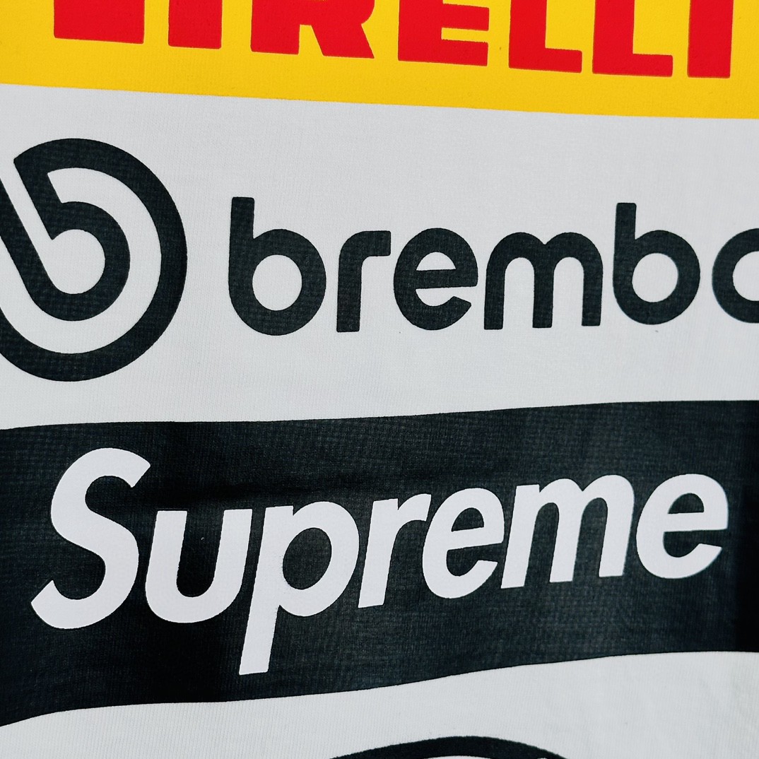 Supreme DUCATI 联名款 SS24 WEEK16 LOGO TEE 背面徽标印花短袖 T恤 黑色 白色 SUP-SS24-277