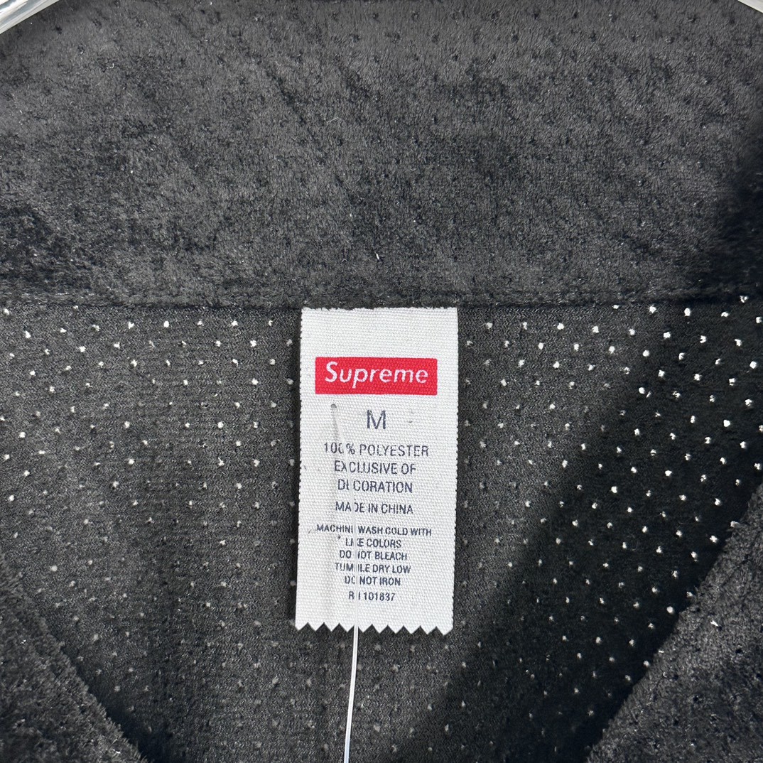 Supreme SS24 WEEK13 ULTRASUEDE MESH BASEBALL JERSEY 字母logo麂皮棒球衫 短袖 T恤 黑色 海军蓝 灰色 SUP-SS24-210