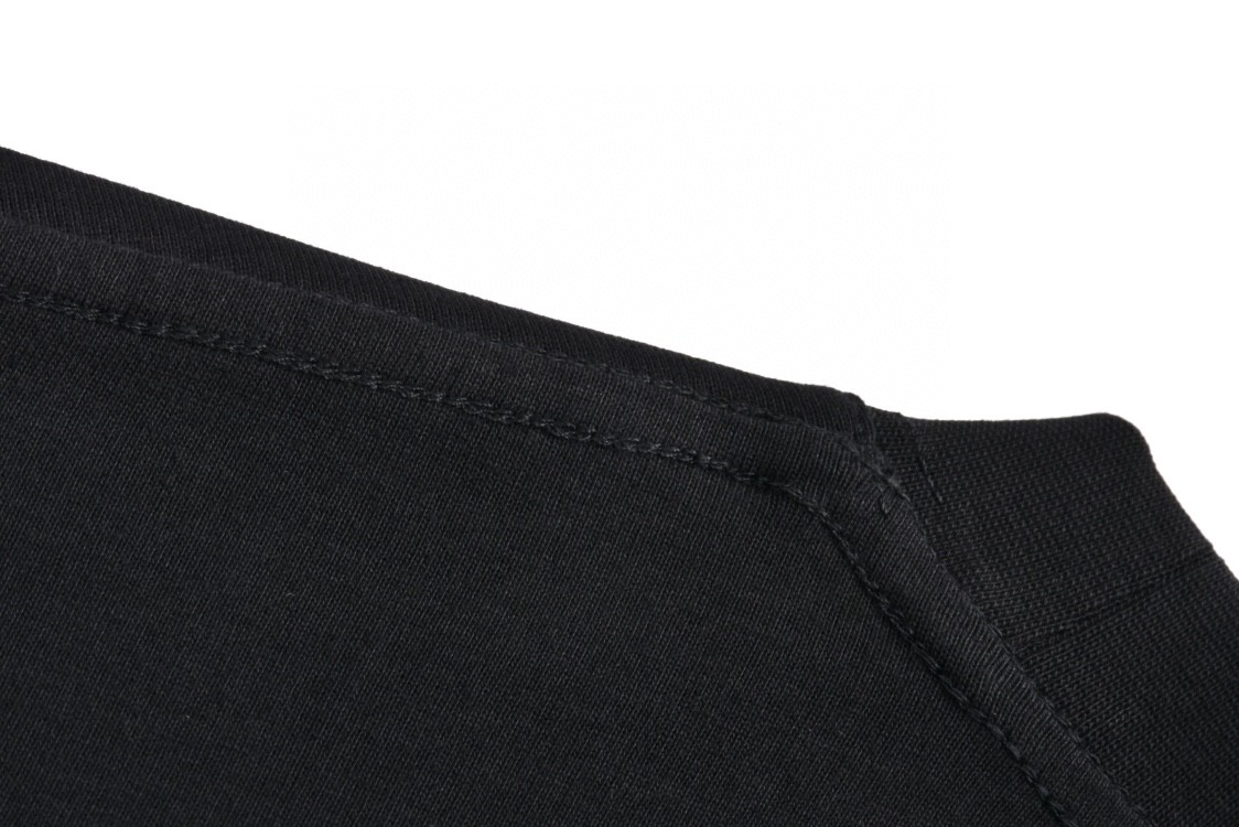 Balenciaga 巴黎世家 水钻字母logo印花短袖 T恤 夏季 黑色 777750TRVL71000