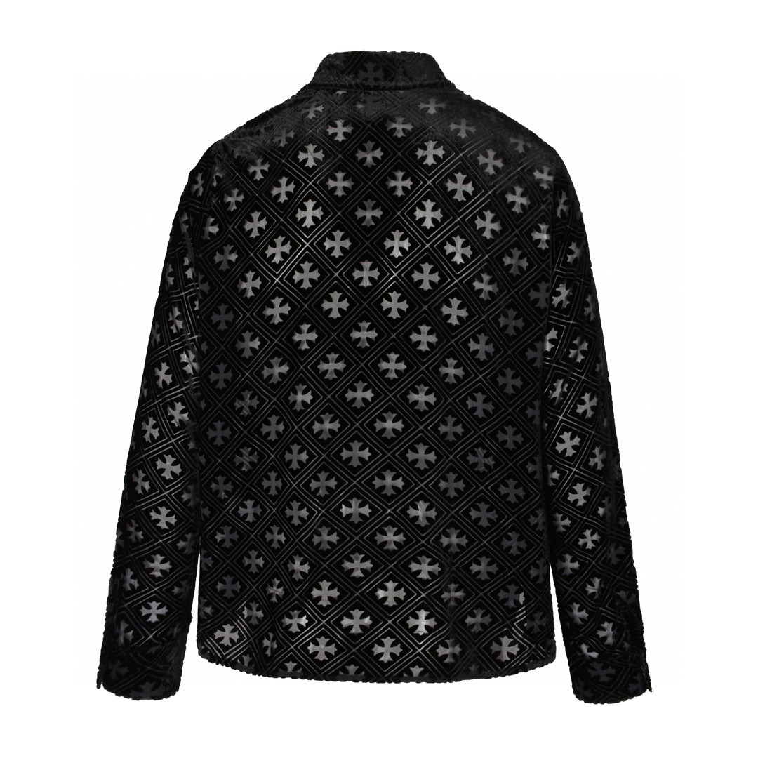 Chrome Hearts 克罗心 丝绒衬衫 长袖 外套 黑色
