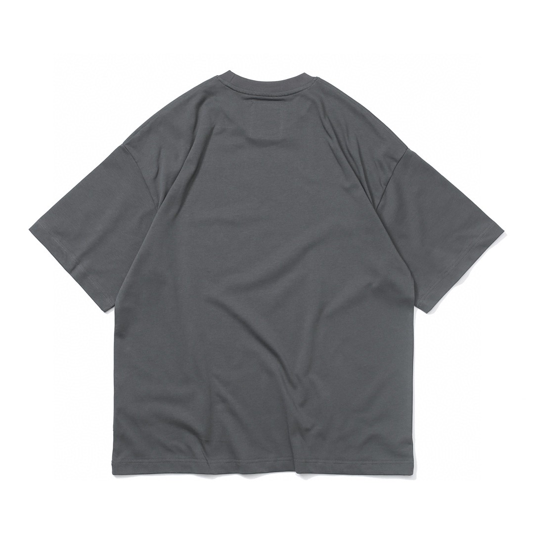 75#MADNESS 胸前字母logo印花T恤 短袖 男女同款 灰色