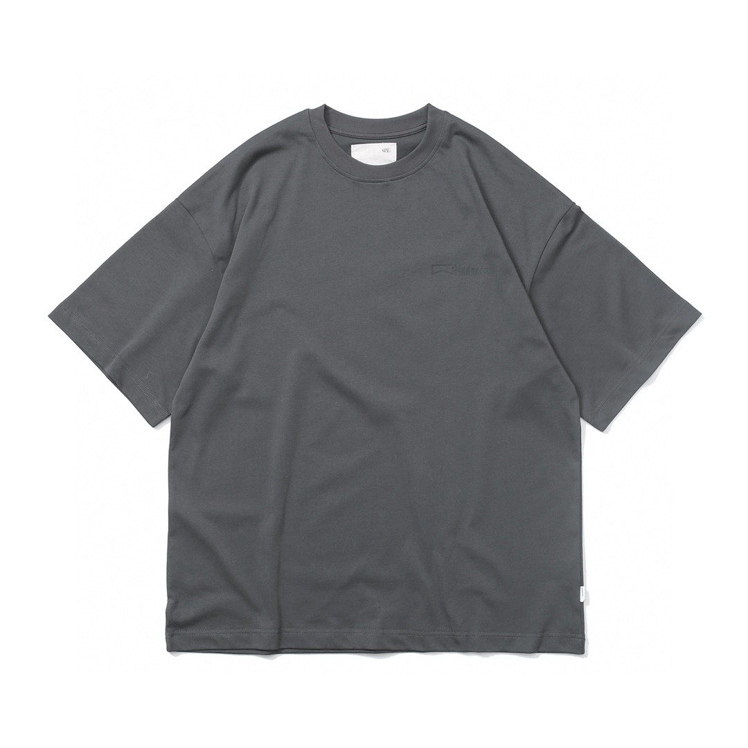 75#MADNESS 胸前字母logo印花T恤 短袖 男女同款 灰色