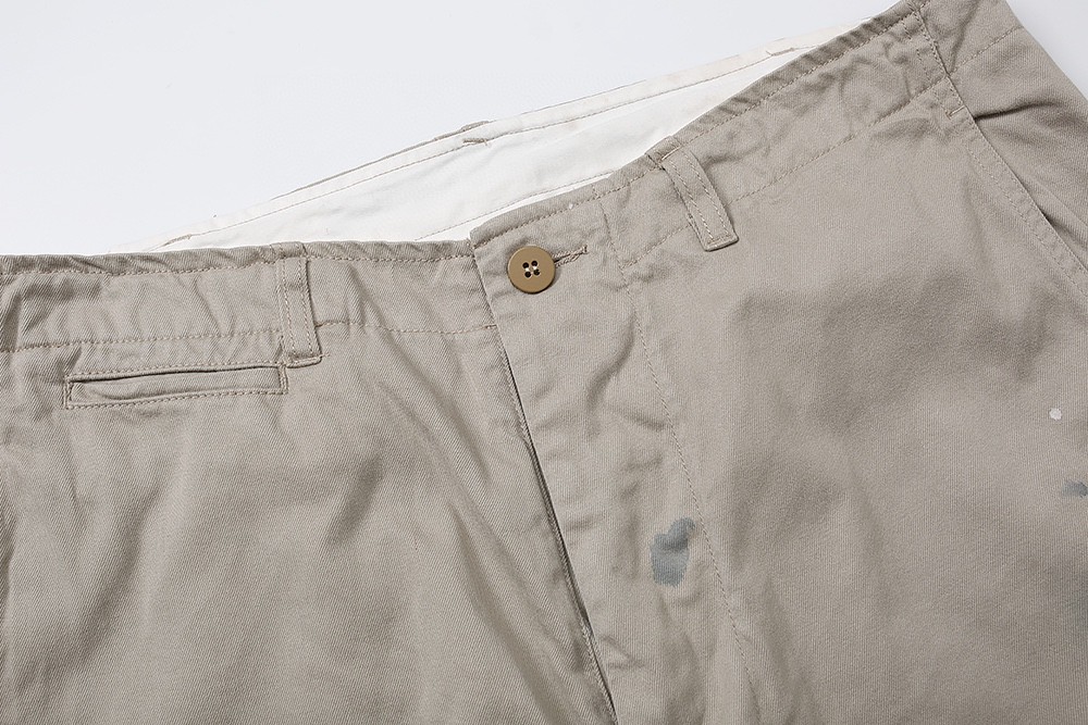 856#MADNESS 泼墨短裤 五分裤 休闲裤 裤子 卡其色