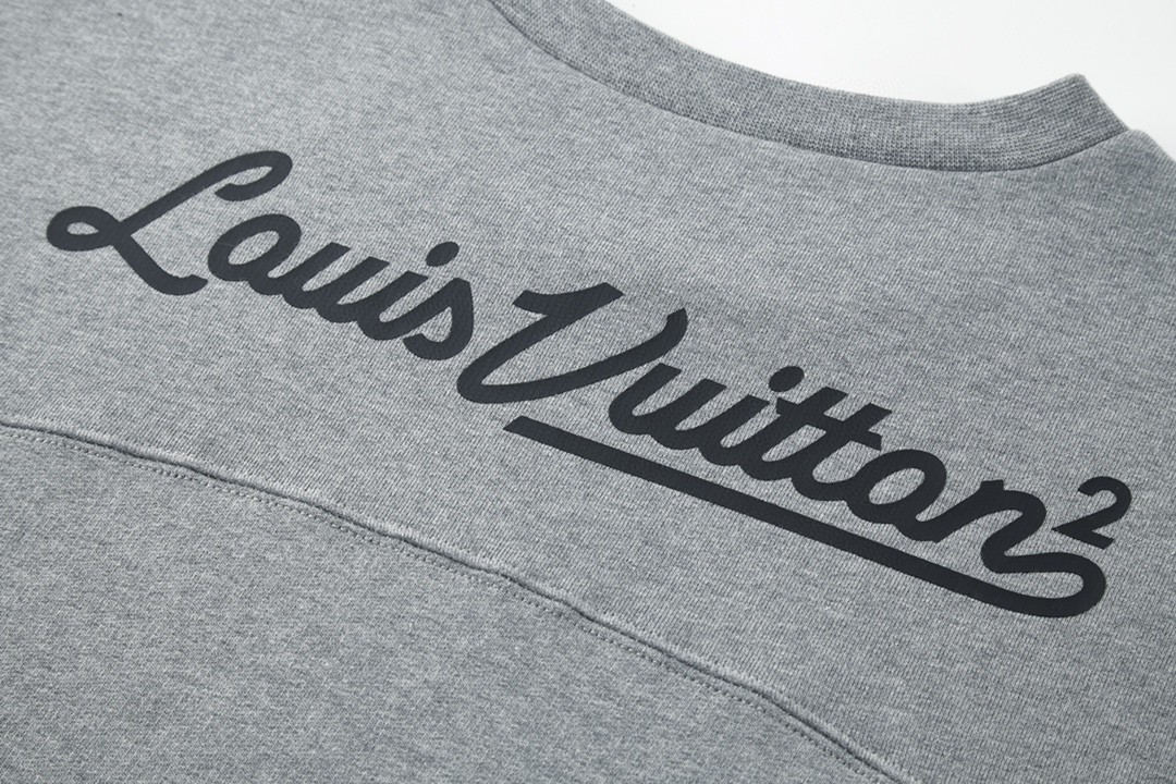 LOUIS VUITTON 路易威登 NIGO2 联名款 爱心Logo字母印花卫衣 套头 长袖 灰色 1A9GLT