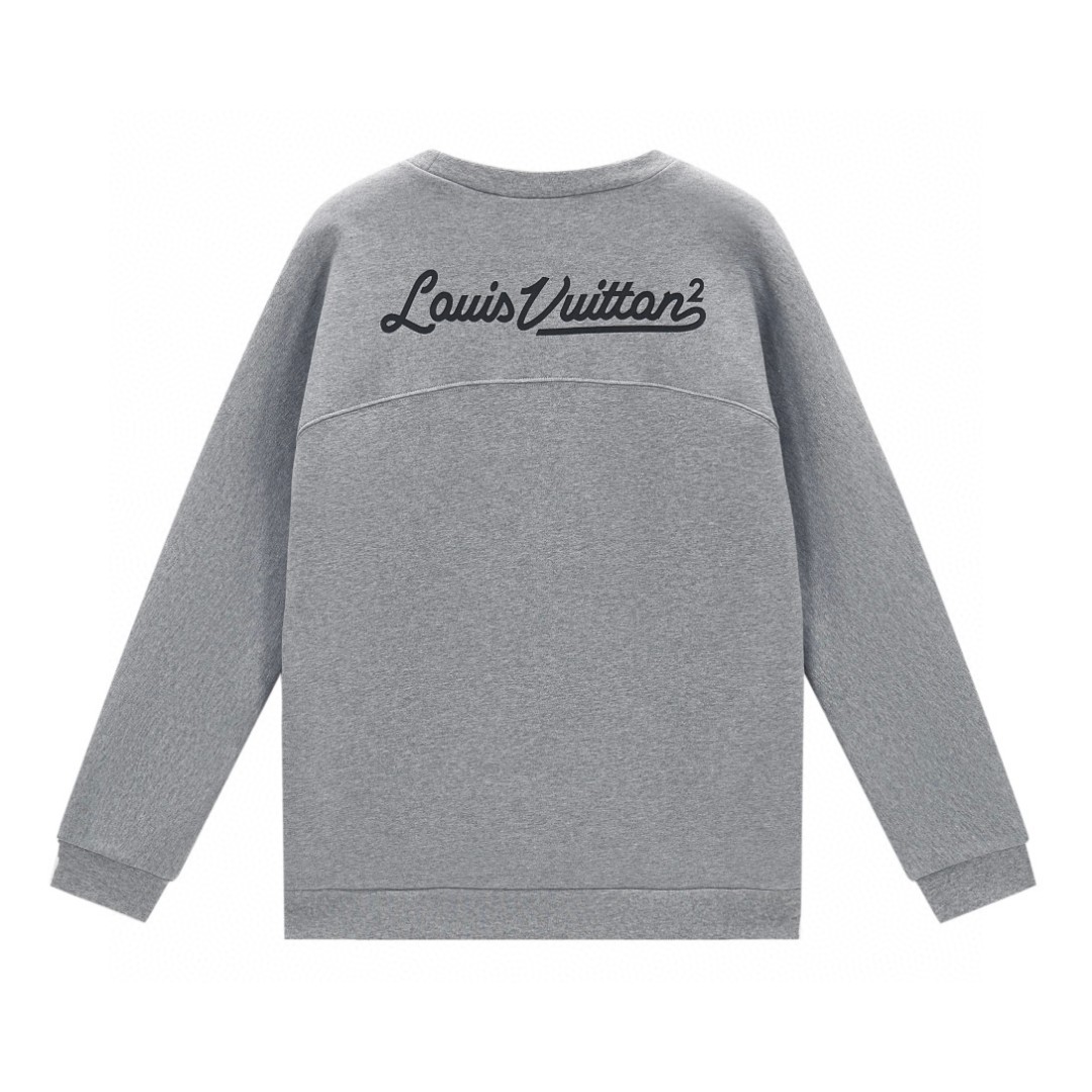 LOUIS VUITTON 路易威登 NIGO2 联名款 爱心Logo字母印花卫衣 套头 长袖 灰色 1A9GLT