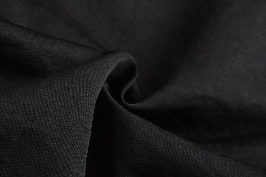 PRADA 普拉达 丝质条纹边饰字母logo印花翻领衬衫 短袖 黑色 UCS501-1QWC-F0002