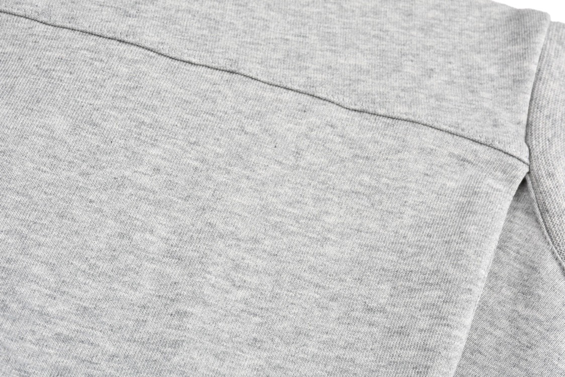 Balenciaga 巴黎世家 连帽假两件字母logo刺绣短袖 T恤 夏季 灰色