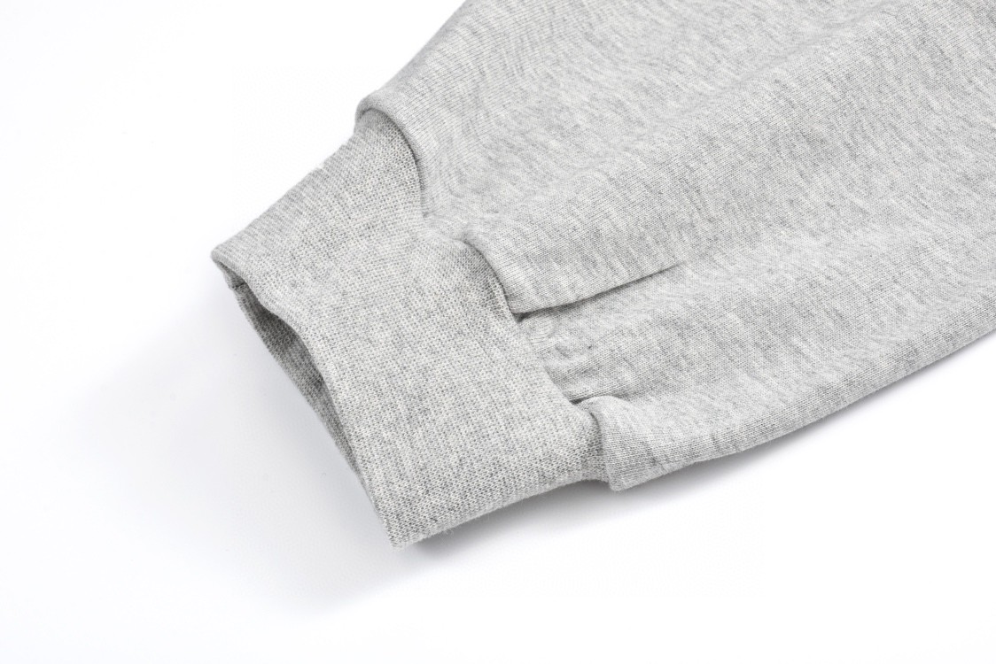 Balenciaga 巴黎世家 连帽假两件字母logo刺绣短袖 T恤 夏季 灰色