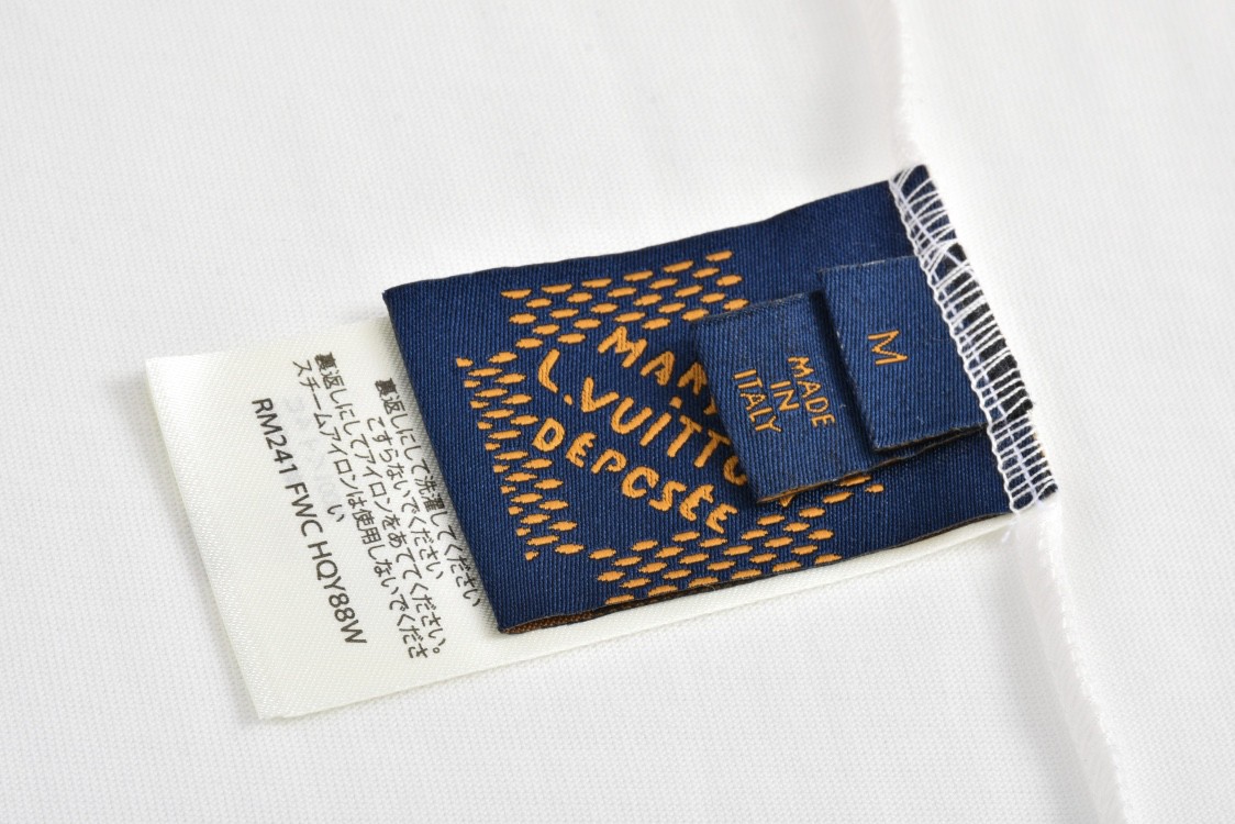 LOUIS VUITTON 路易威登 套马牛仔logo刺绣图案圆领短袖 T恤 白色 1AFXNS