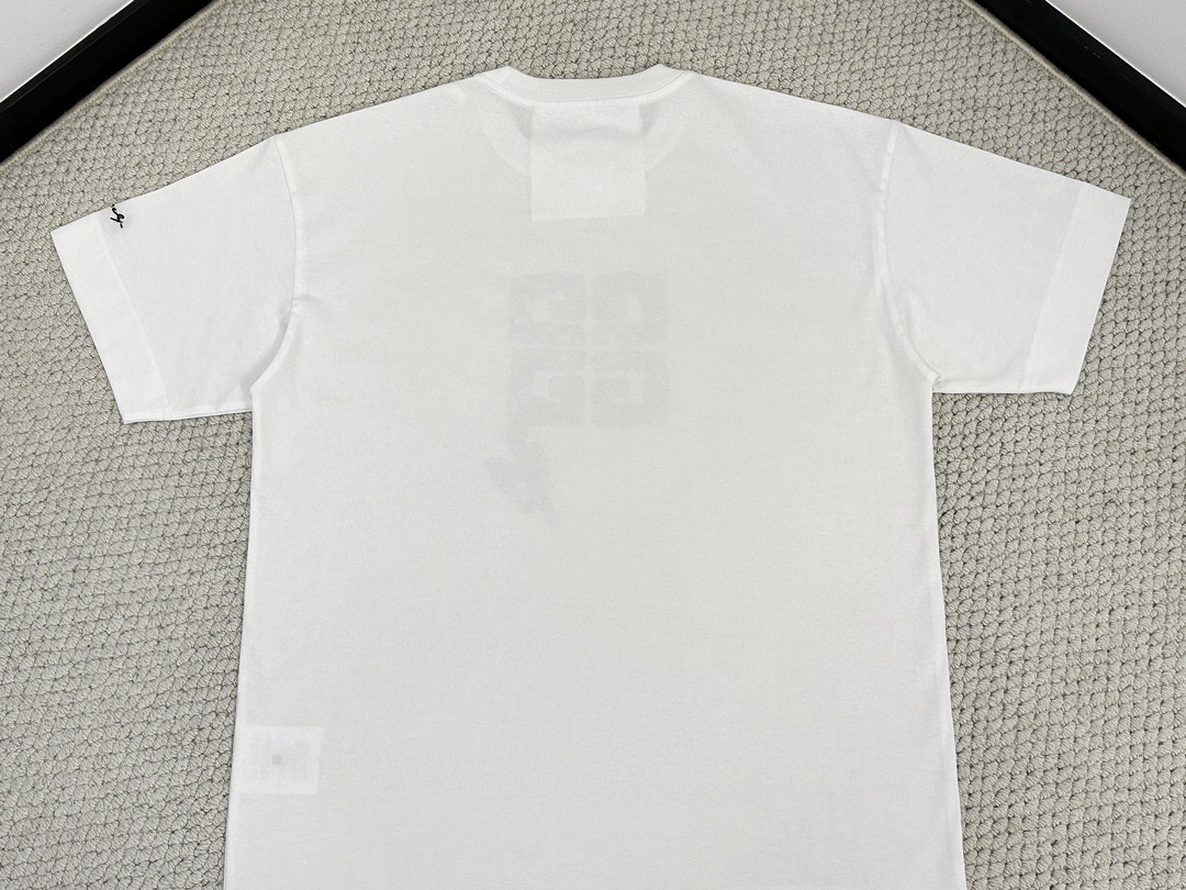 Givenchy 纪梵希 logo编织印花 T恤 短袖 套头 夏款 白色