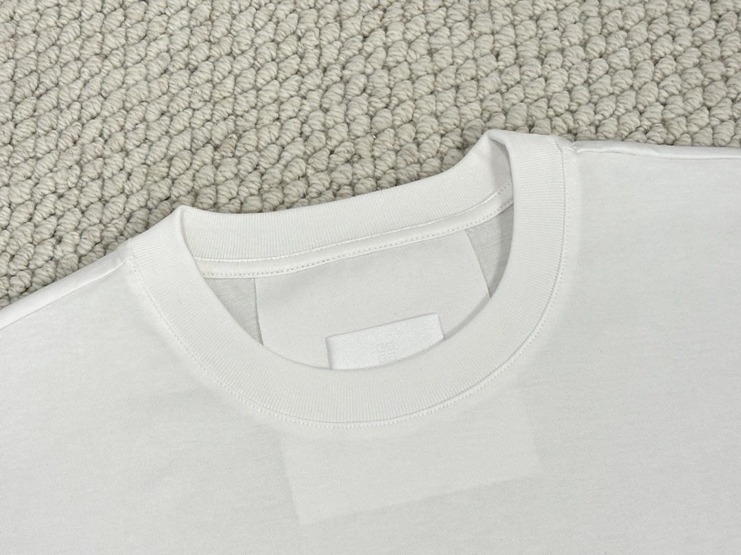 Givenchy 纪梵希 logo编织印花 T恤 短袖 套头 夏款 白色