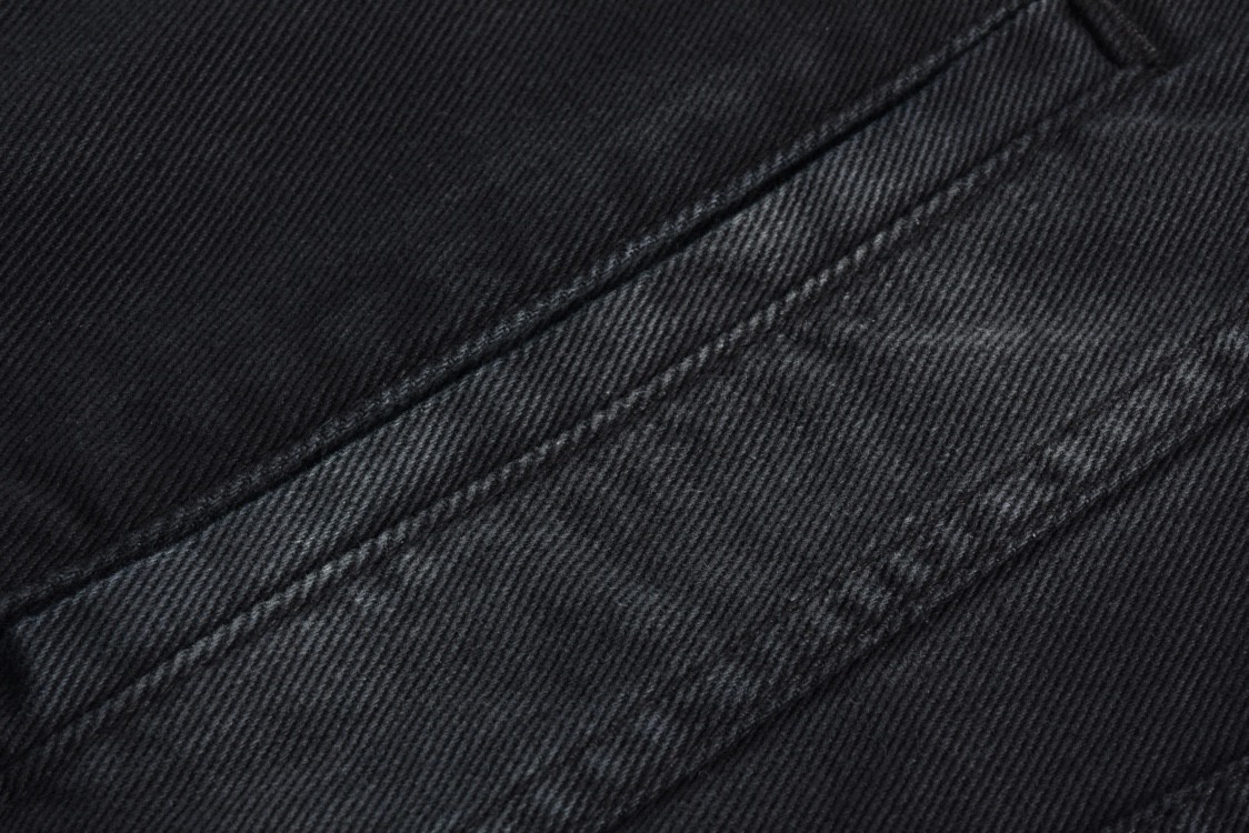 Balenciaga 巴黎世家 后背异形字母印花长袖夹克 牛仔外套 牛仔衣 秋冬 水洗灰 793892TNW111672 