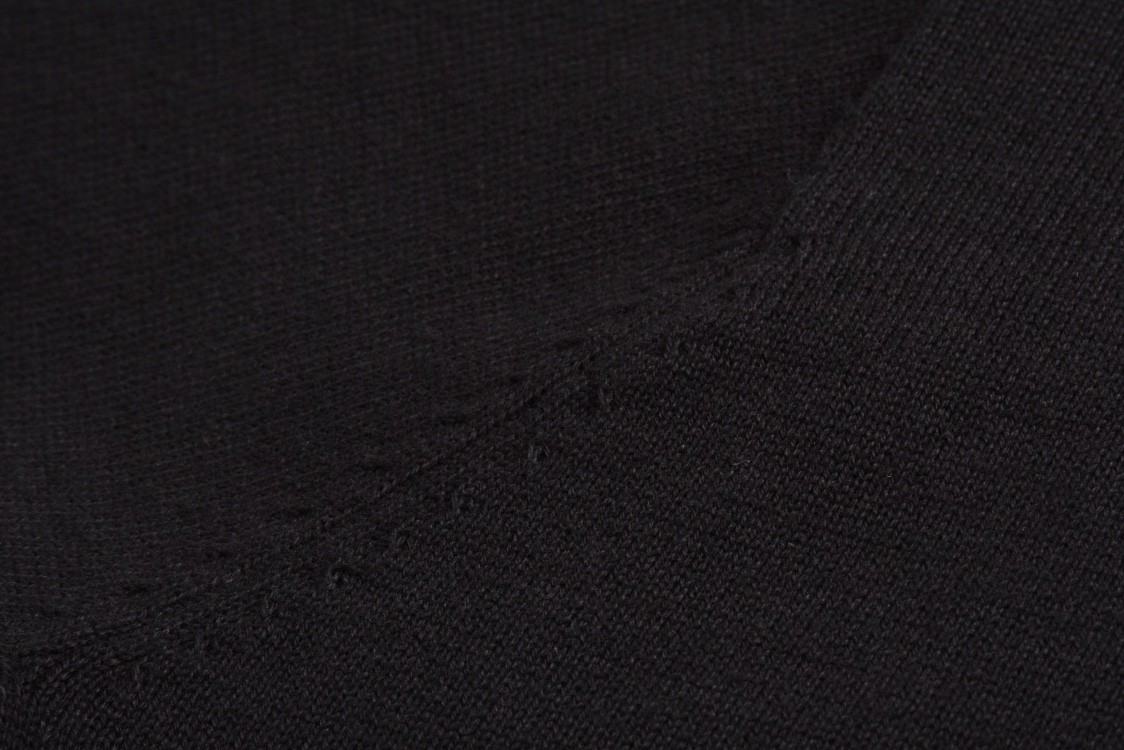 LOUIS VUITTON 路易威登 徽标字母logo圆领毛衣 长袖 黑色 1AFJHF