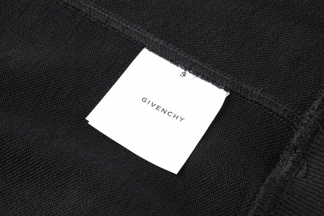 Givenchy 纪梵希 前后立体字母logo刺绣圆领卫衣 套头 长袖 秋冬款 黑色