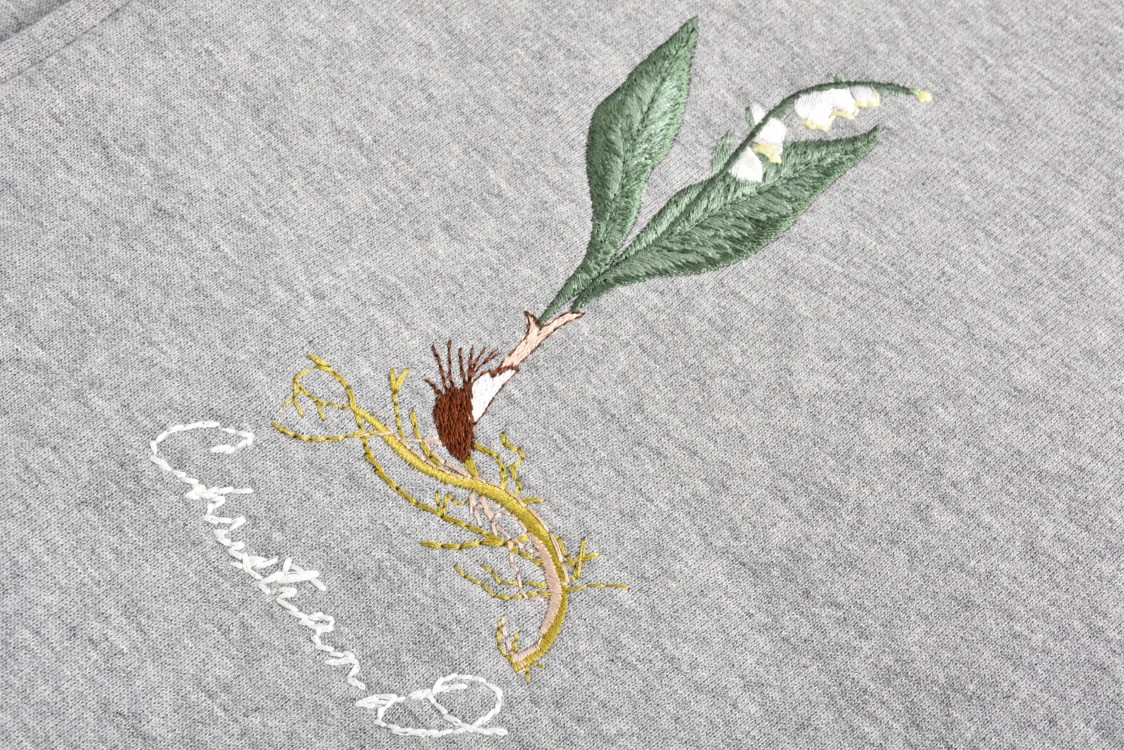 DIOR 迪奥 铃兰花签名刺绣棒球服 夹克 外套 长袖 灰色 787349TRVP71041