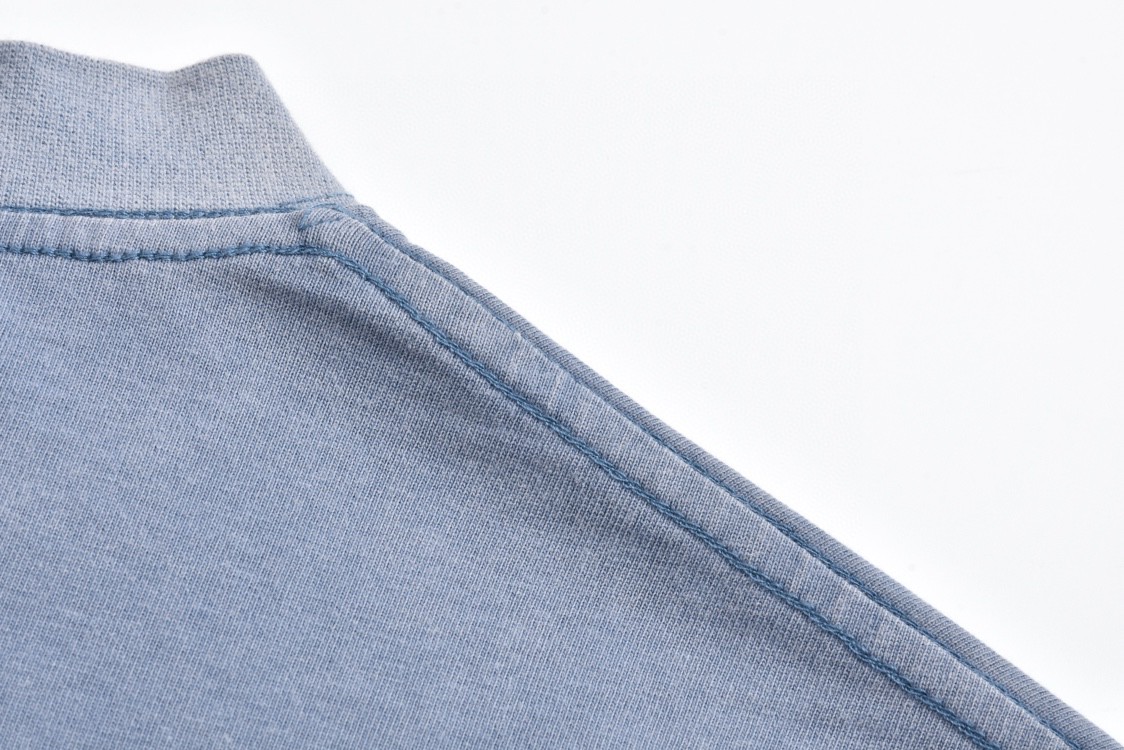 Balenciaga 巴黎世家 巴黎铁塔字母logo印花短袖 T恤 夏季 水洗蓝