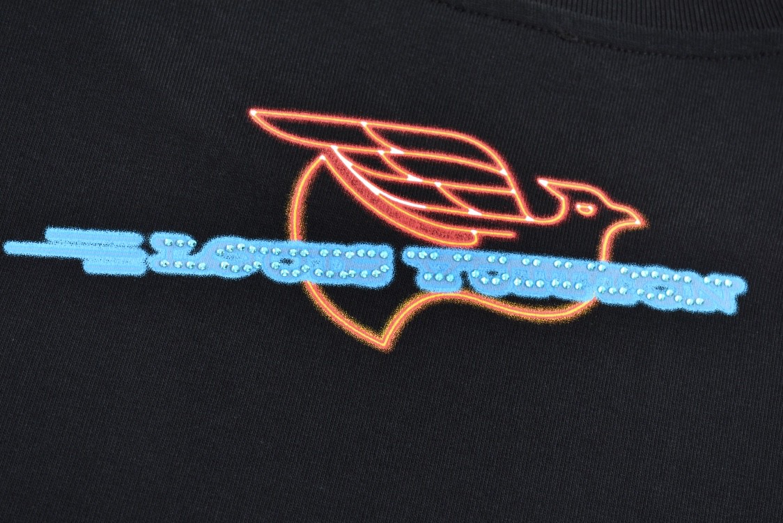 LOUIS VUITTON 路易威登 西部牛仔风仙人掌印花圆领短袖 T恤 黑色 