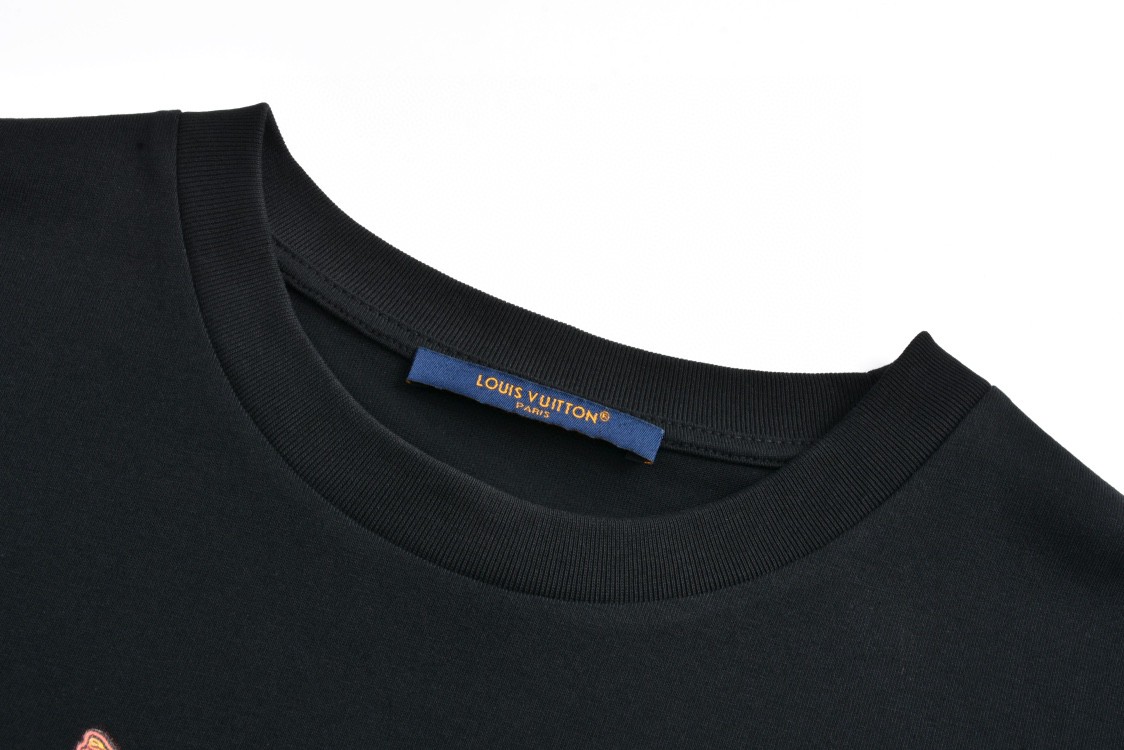 LOUIS VUITTON 路易威登 西部牛仔风仙人掌印花圆领短袖 T恤 黑色 