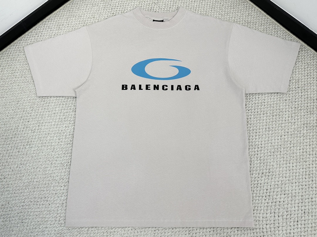 Balenciaga 巴黎世家 字母logo印花短袖 T恤 夏季 白色 