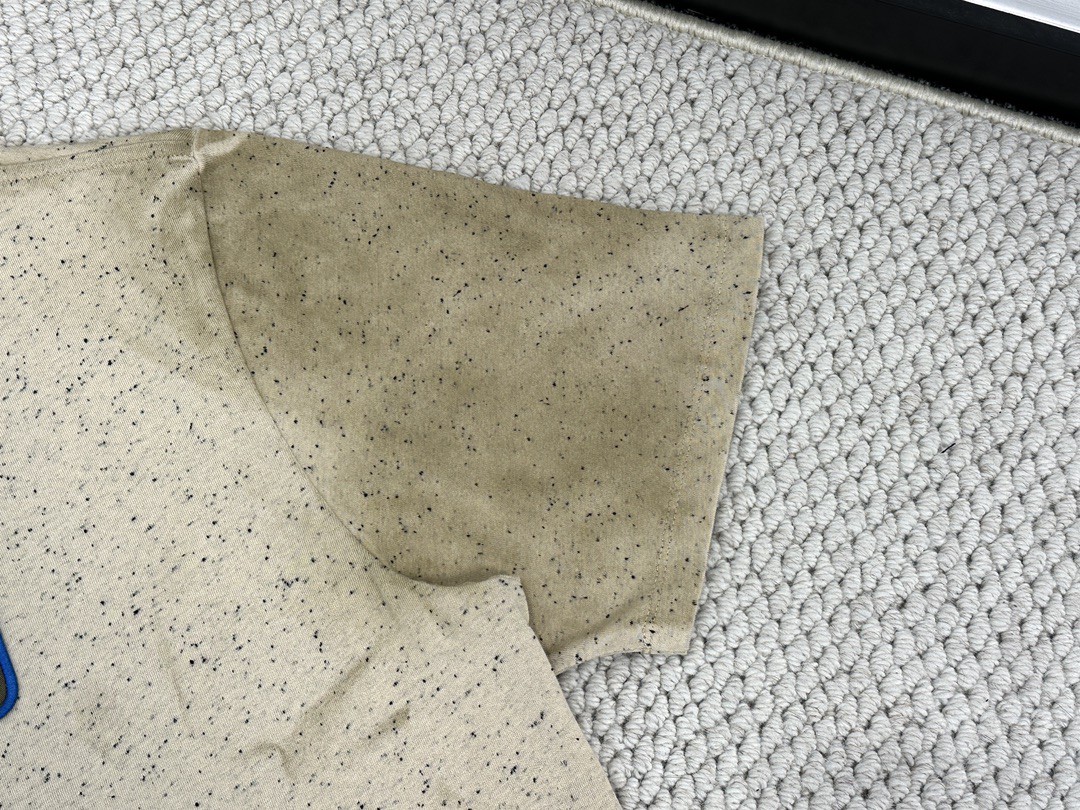 Loewe 罗意威 字母Logo印花圆领 短袖 T恤 夏季 燕麦色 H526Y22XBE-2870