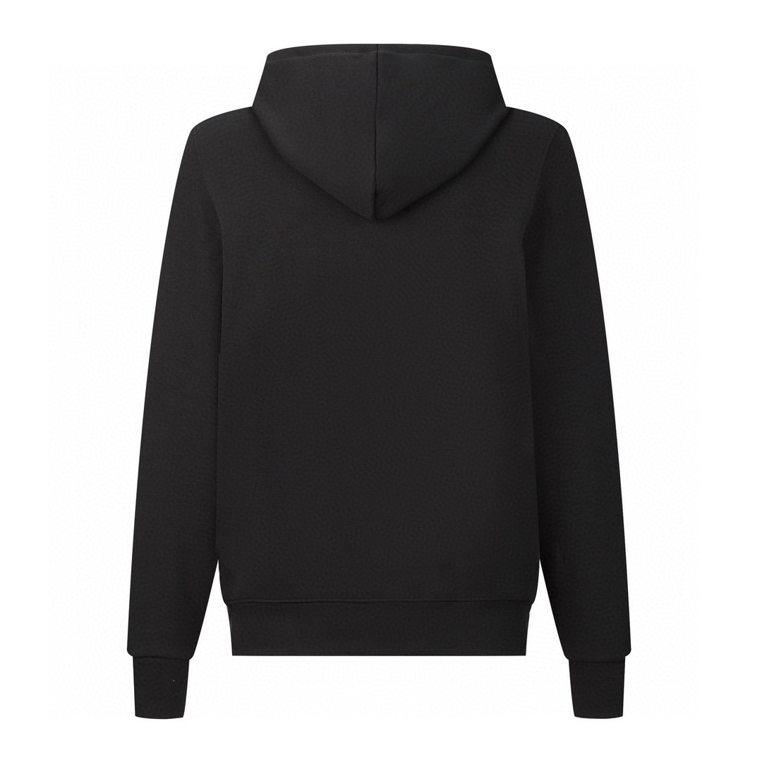 PRADA 普拉达 纯色小字母连帽卫衣 长袖 黑色