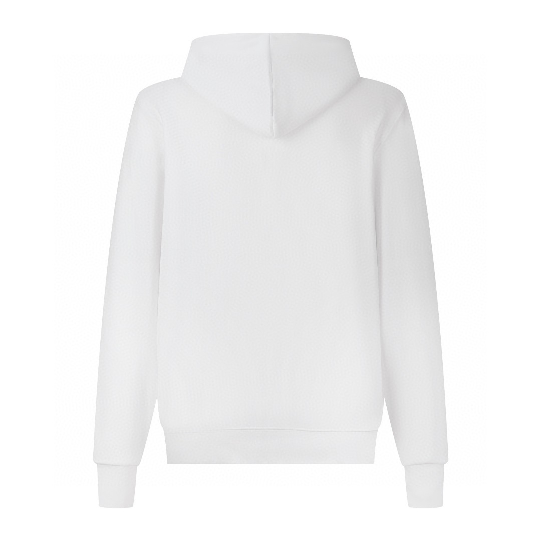 PRADA 普拉达 纯色小字母连帽卫衣 长袖 白色 