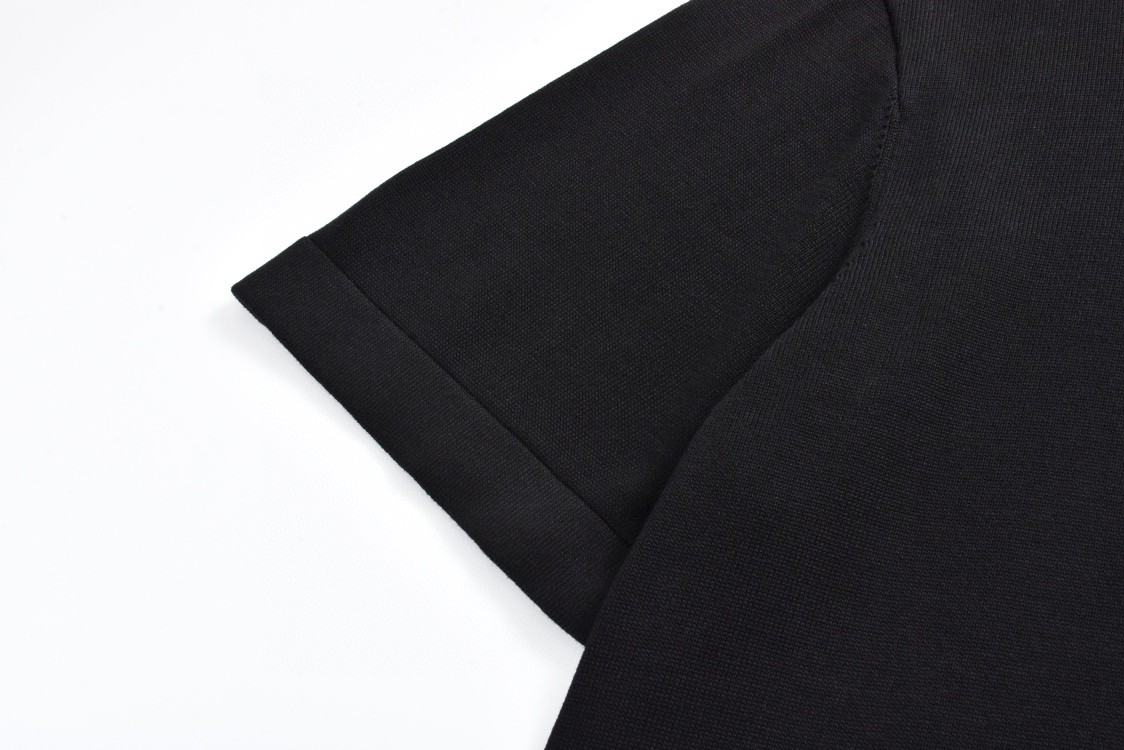 LOUIS VUITTON 路易威登 美洲杯 烫钻logo字母圆领 T恤 短袖 黑色 1AFVS9