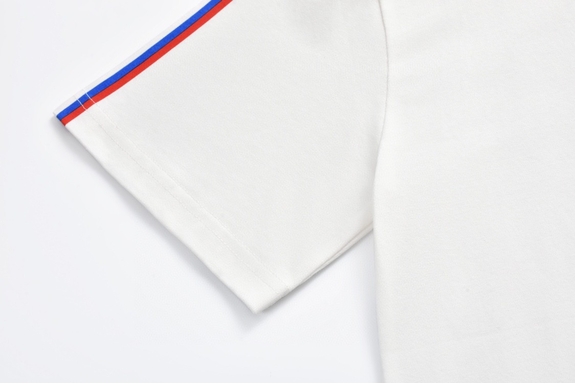 LOUIS VUITTON 路易威登 美洲杯浮雕logo字母刺绣圆领短袖 T恤 白色 1AFVUX