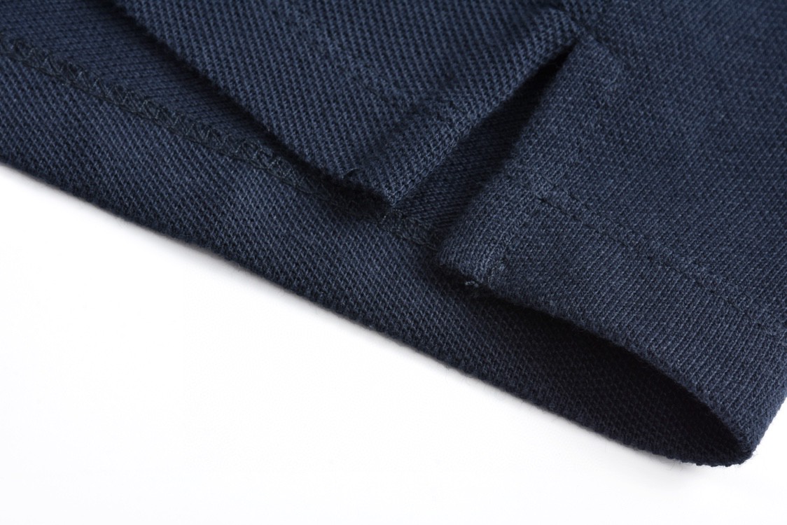 MIU MIU 缪缪 小字母刺绣Polo衫 长袖 蓝色 